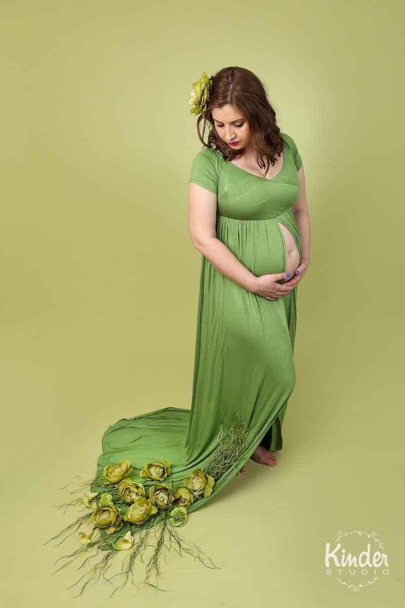 Foto maternitate cu flori